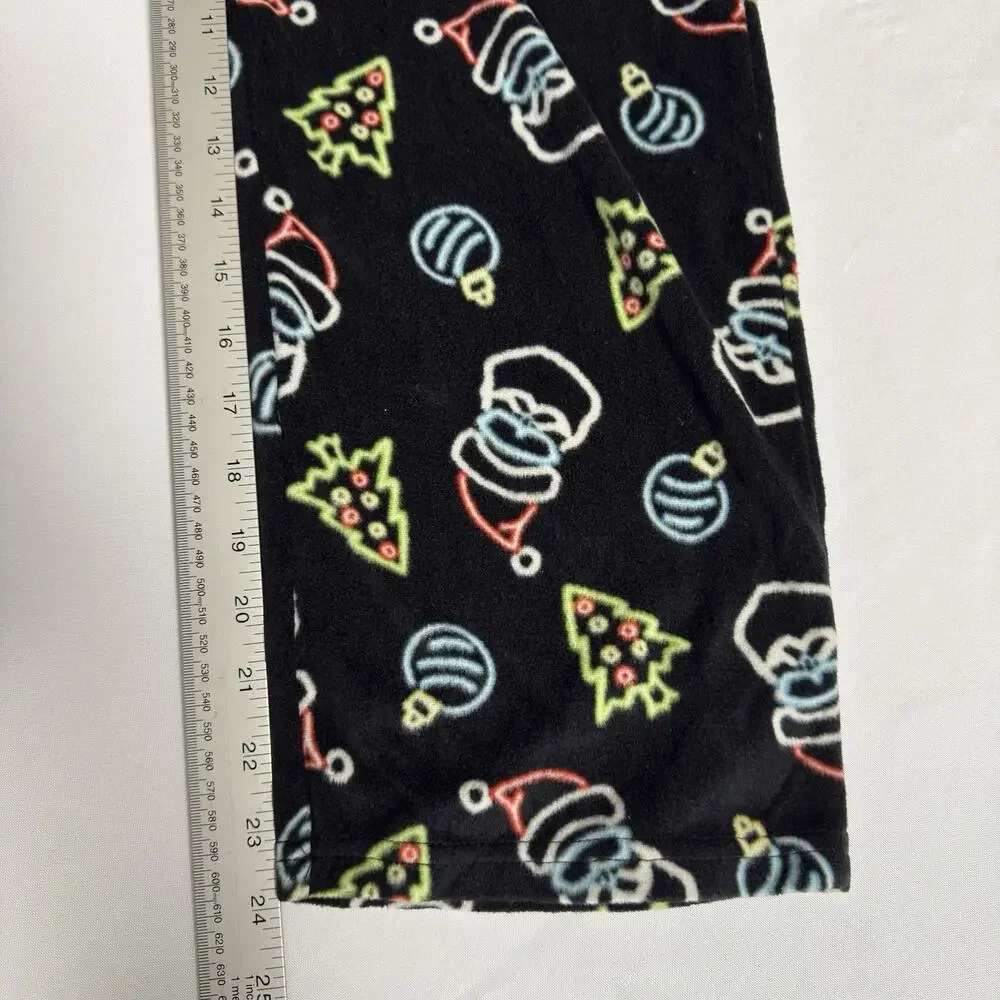 Cuddl Duds Fleece Sleep Lounge Pants Pajamas Boys Large (10/12) Christmas